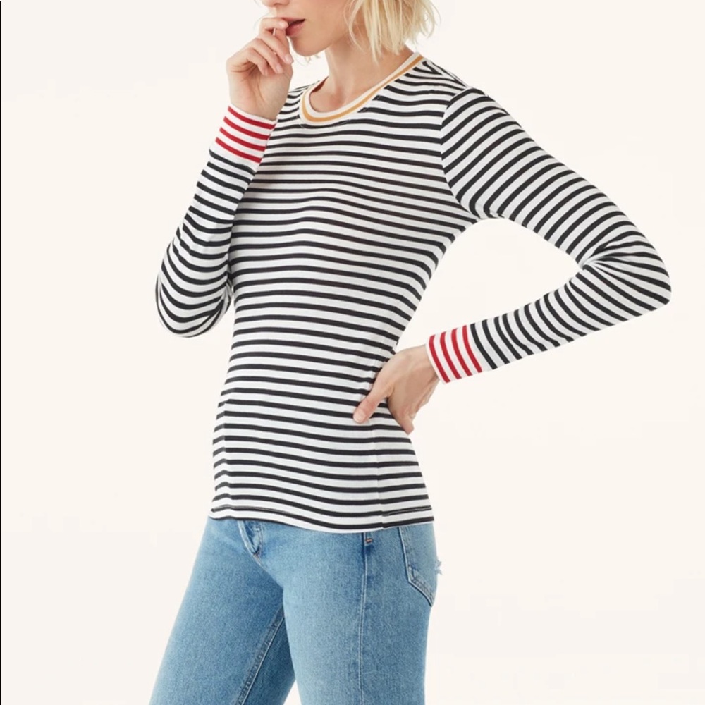 Splendid Wyatt Contrast Stripe Longsleeve